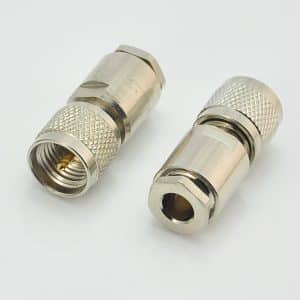 Mini UHF male connector for RG58