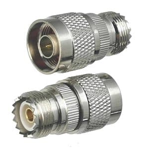 N Male to UHF SO239 Female Adapter