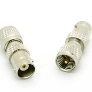 Mini UHF male to BNC female adapter