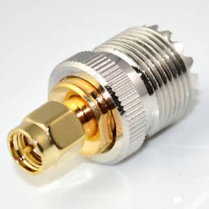 SMA male to SO239 female adapter
